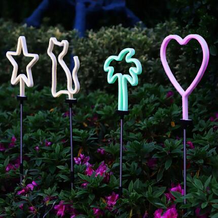 TOWS ONE Wasserdichtes dekoratives Neon-Solar-Gartenlicht